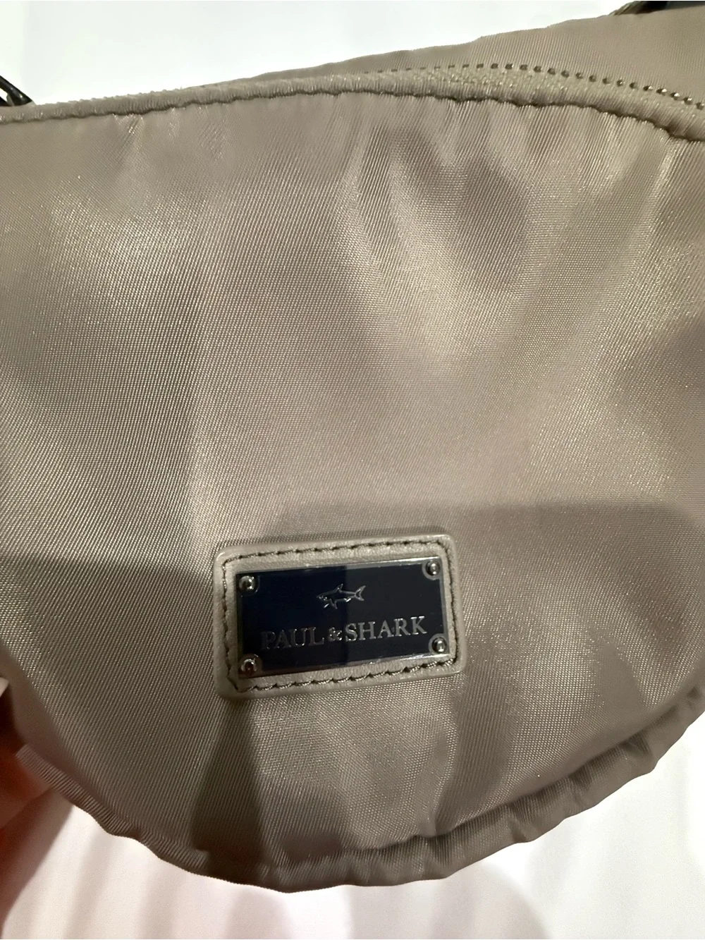 Paul & Shark Taupe Nylon Bag